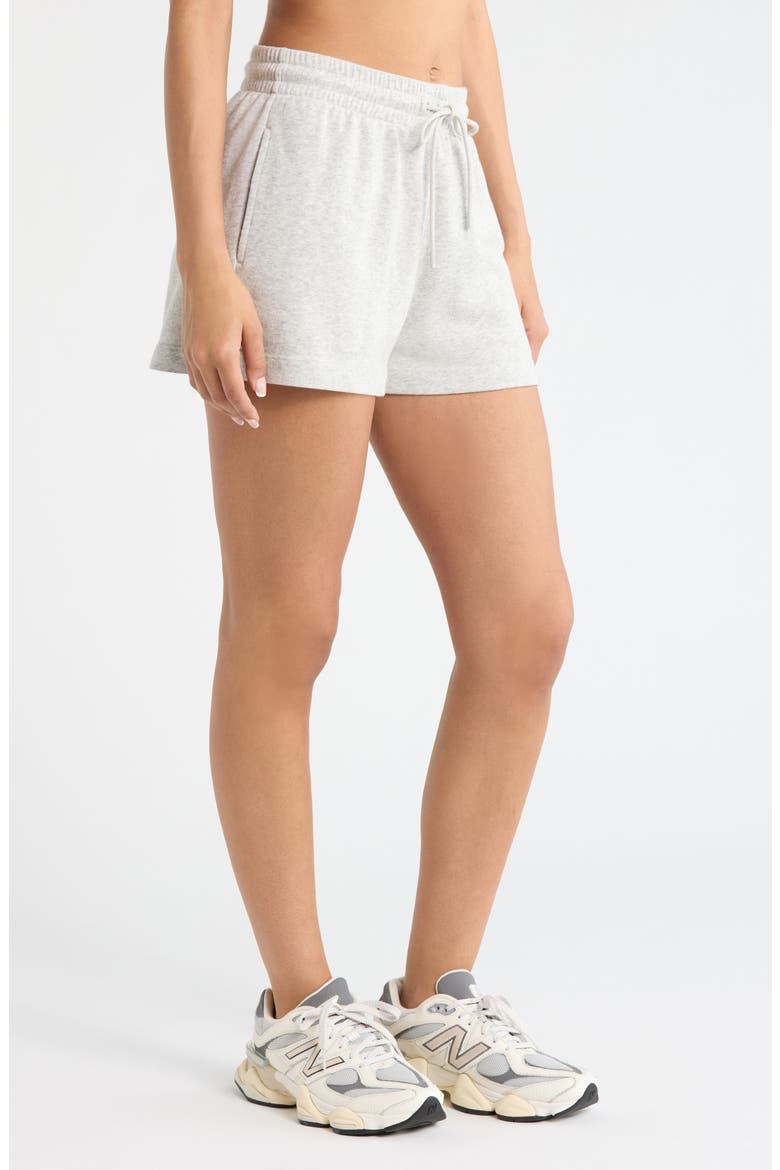 Go Easy French Terry Shorts, Alternate, color, GREY LIGHT HEATHER