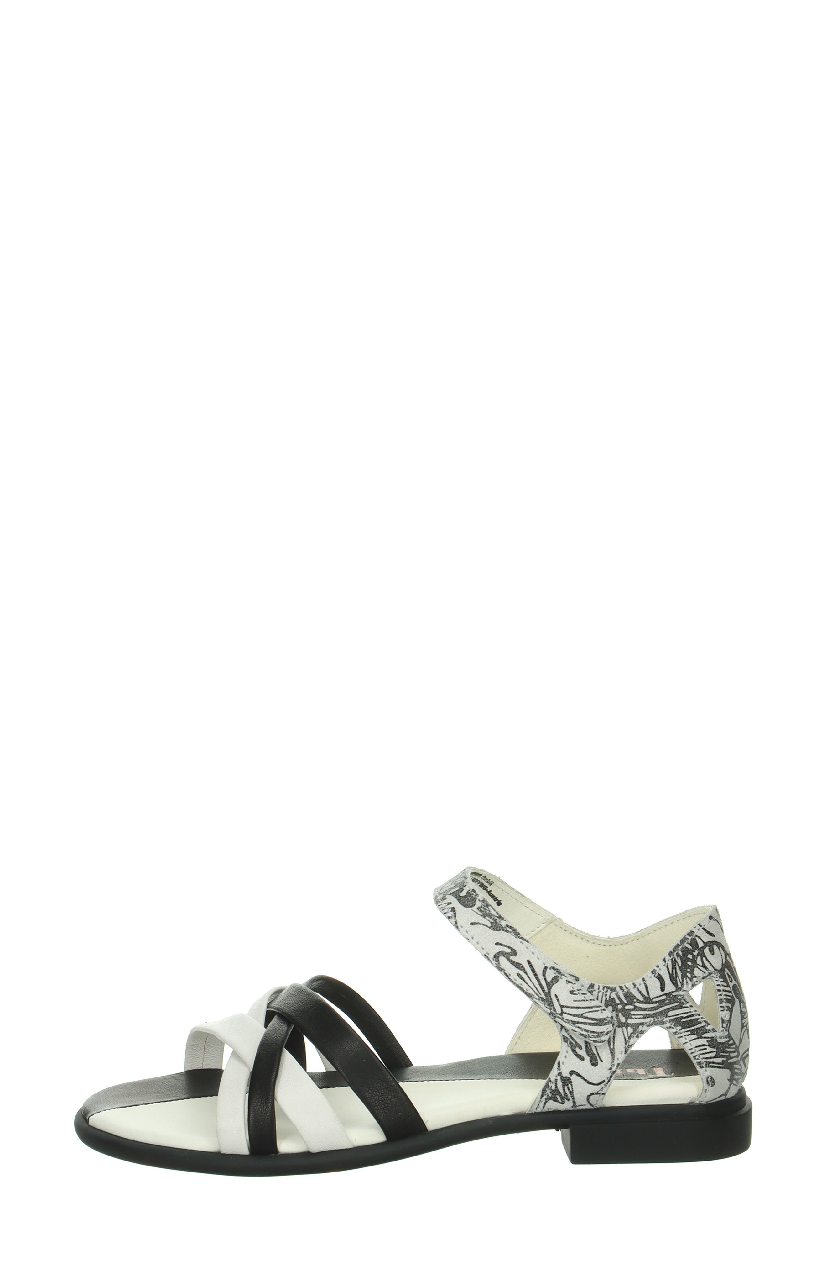 Think! Kamaa Strappy Sandal, Alternate, color, Bianco/Kombi