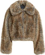 MANGO Bola Faux Fur Jacket