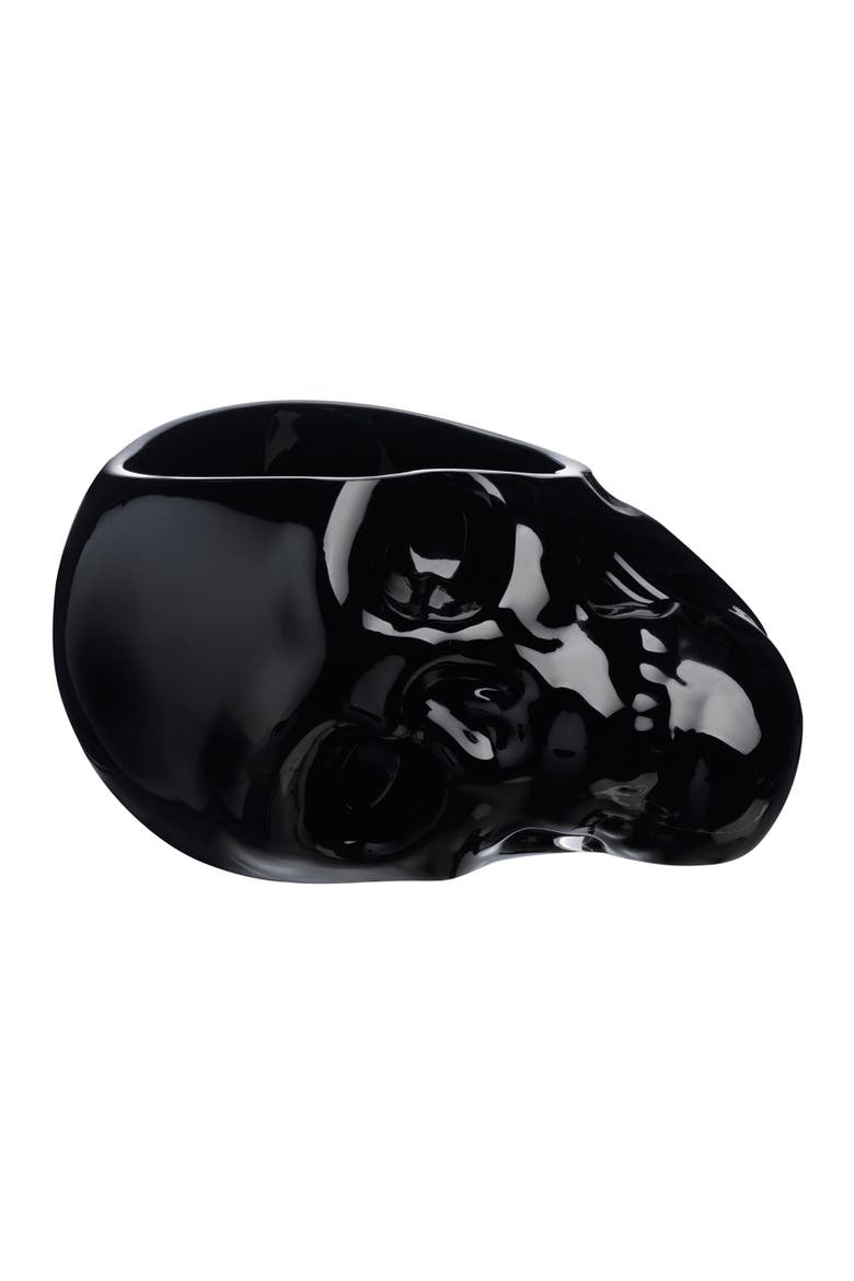 Memento Mori Skull Bowl, Main, color, Black