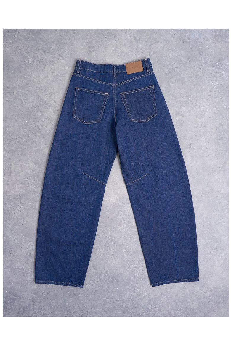High Waist Barrel Jeans, Alternate, color, MEDIUM BLUE