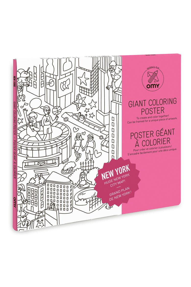 Giant coloring poster NY, Main, color, NYC