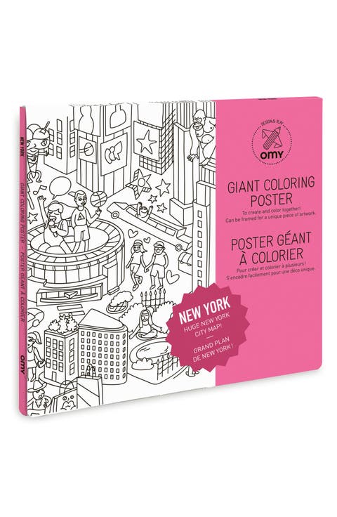 Giant coloring poster NY