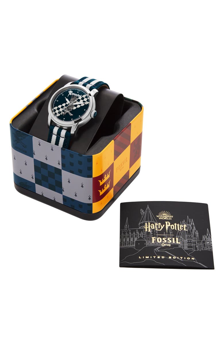 Fossil x Harry Potter<sup>™</sup> Limited Edition Ravenclaw<sup>™</sup> Hogwarts<sup>™</sup> House Strap Watch, 40mm, Alternate, color, 