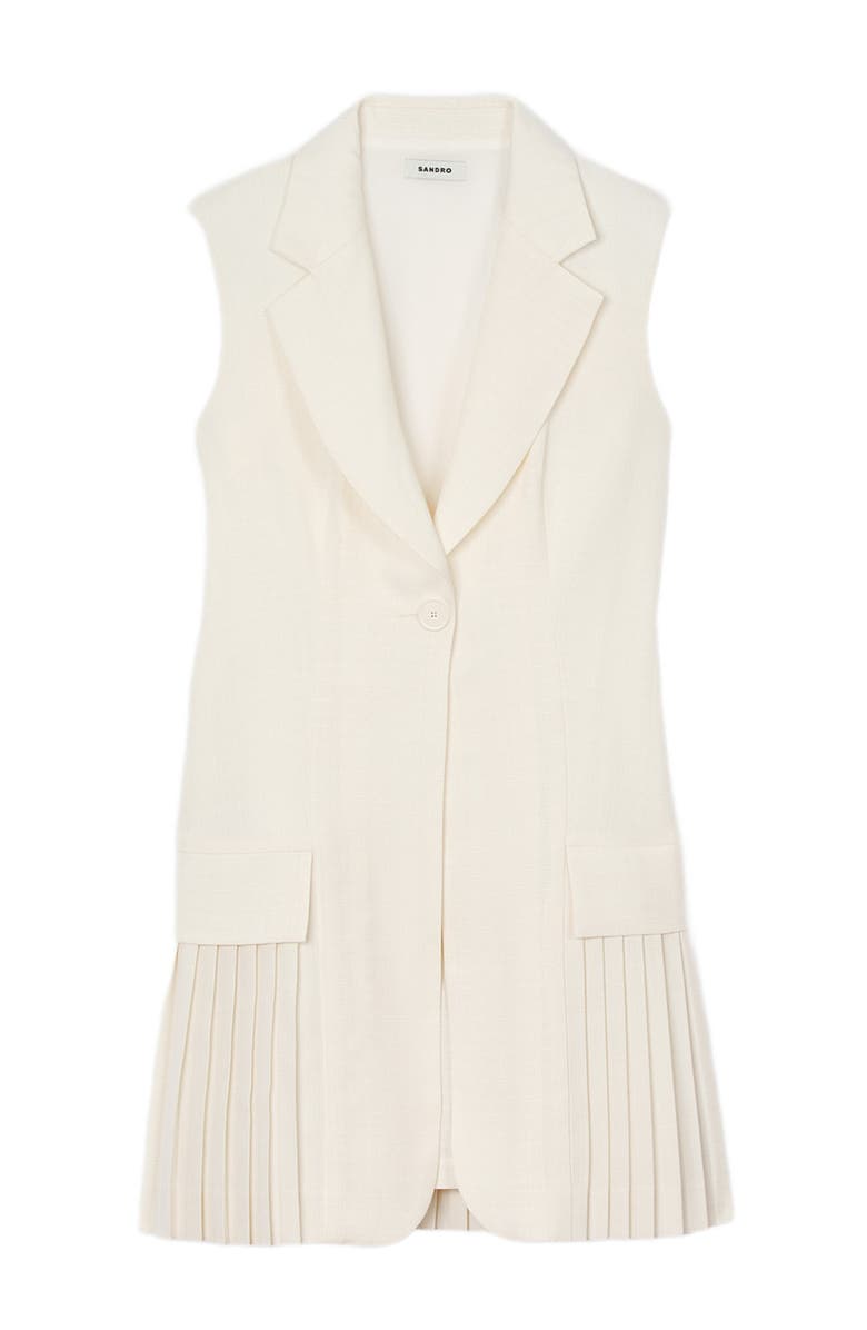 SANDRO Mini pleated suit dress, Alternate, color,