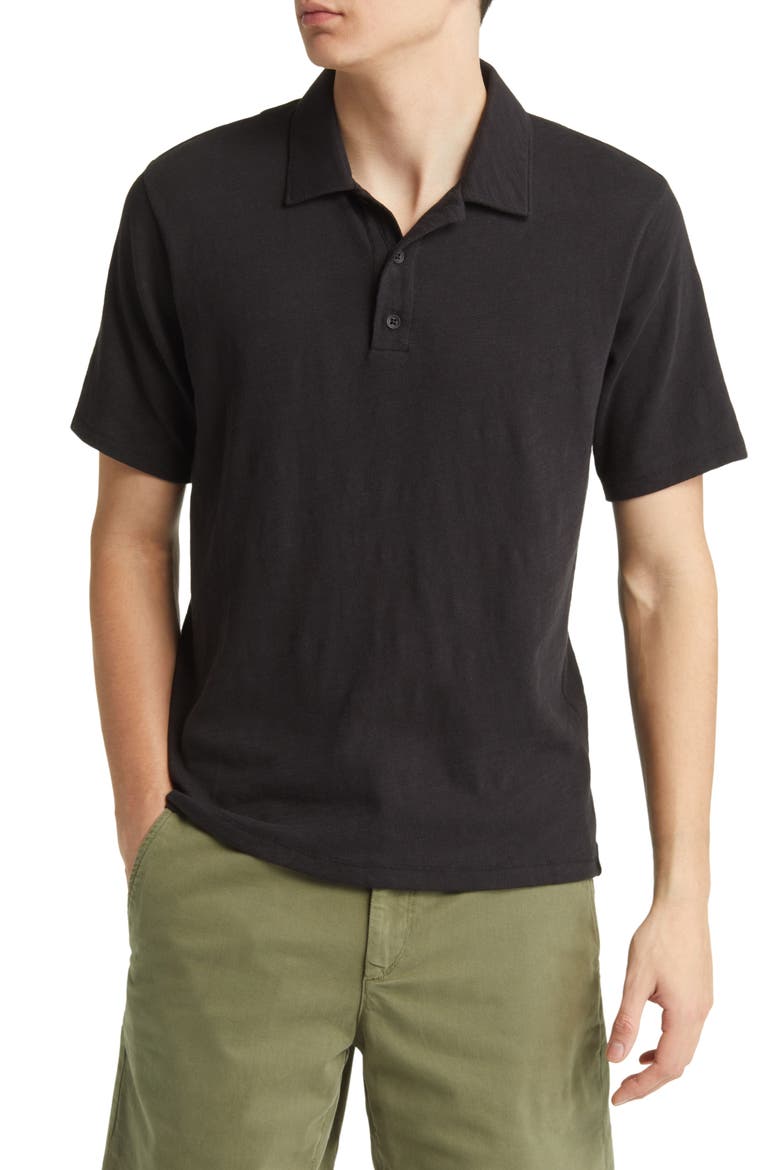 Classic Flame Polo, Main, color, BLACK