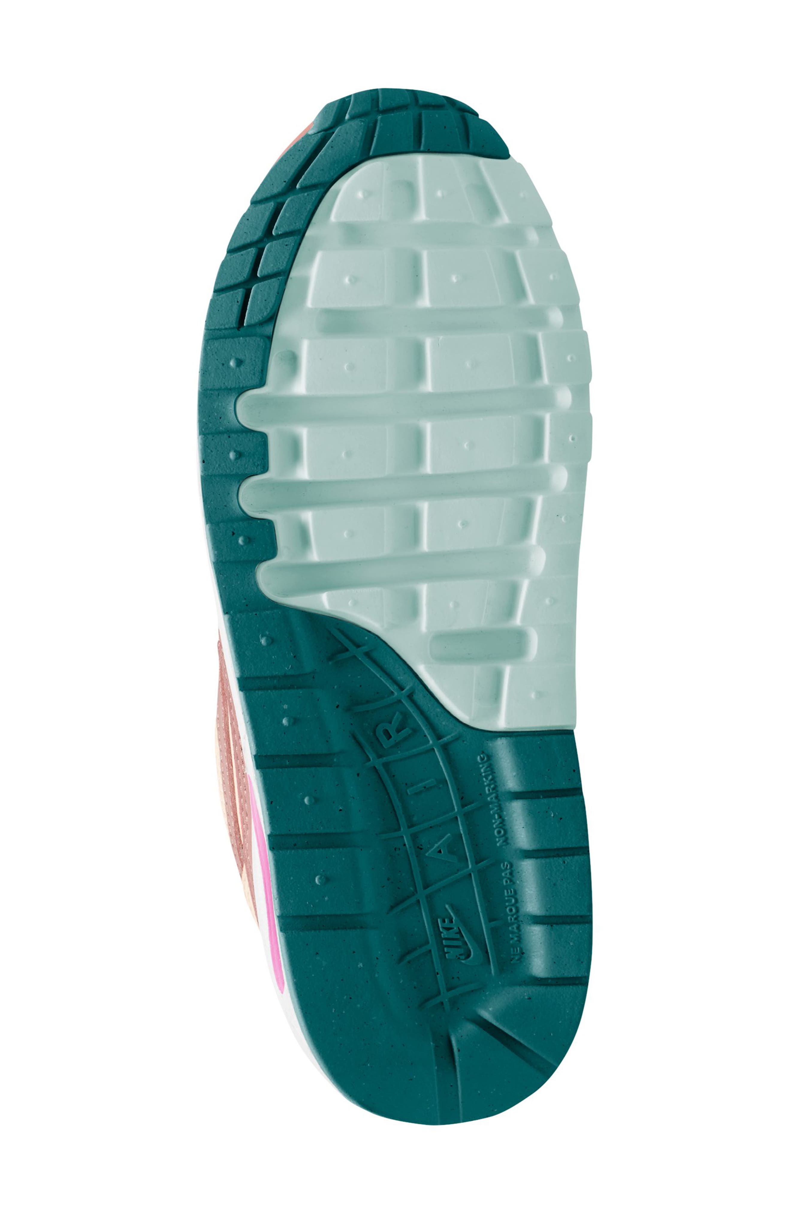 Nike Kids' Air Max 1 Sneaker, Alternate, color, 101 White/Redsta