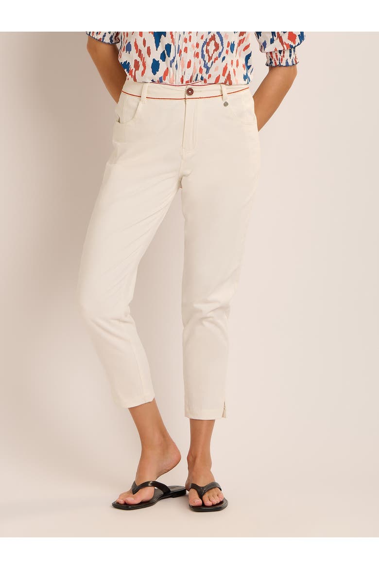 Blake Embroidered Detail Pants, Main, color, Cream
