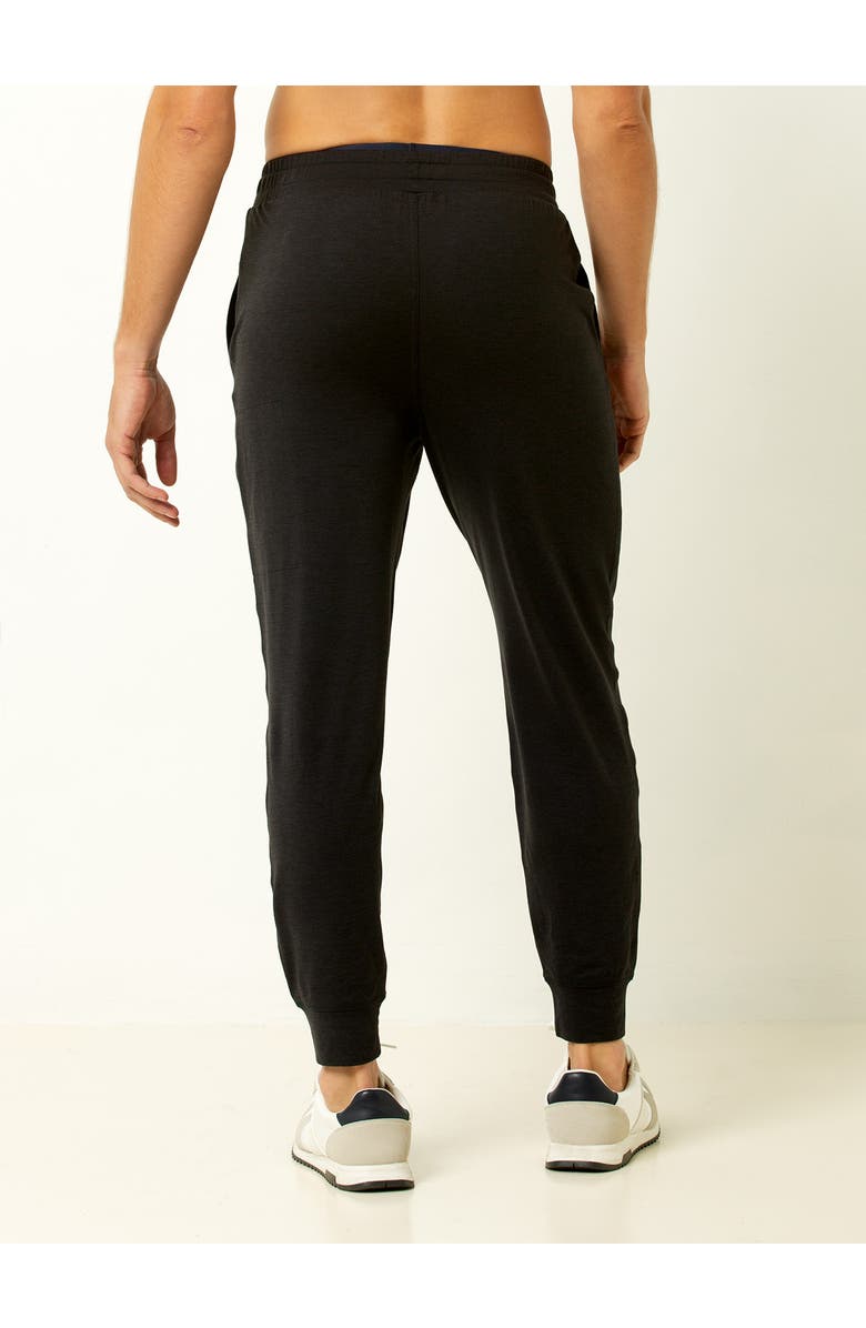 Single Stitch Everyday Drawstring Jogger, Alternate, color, Heather Black