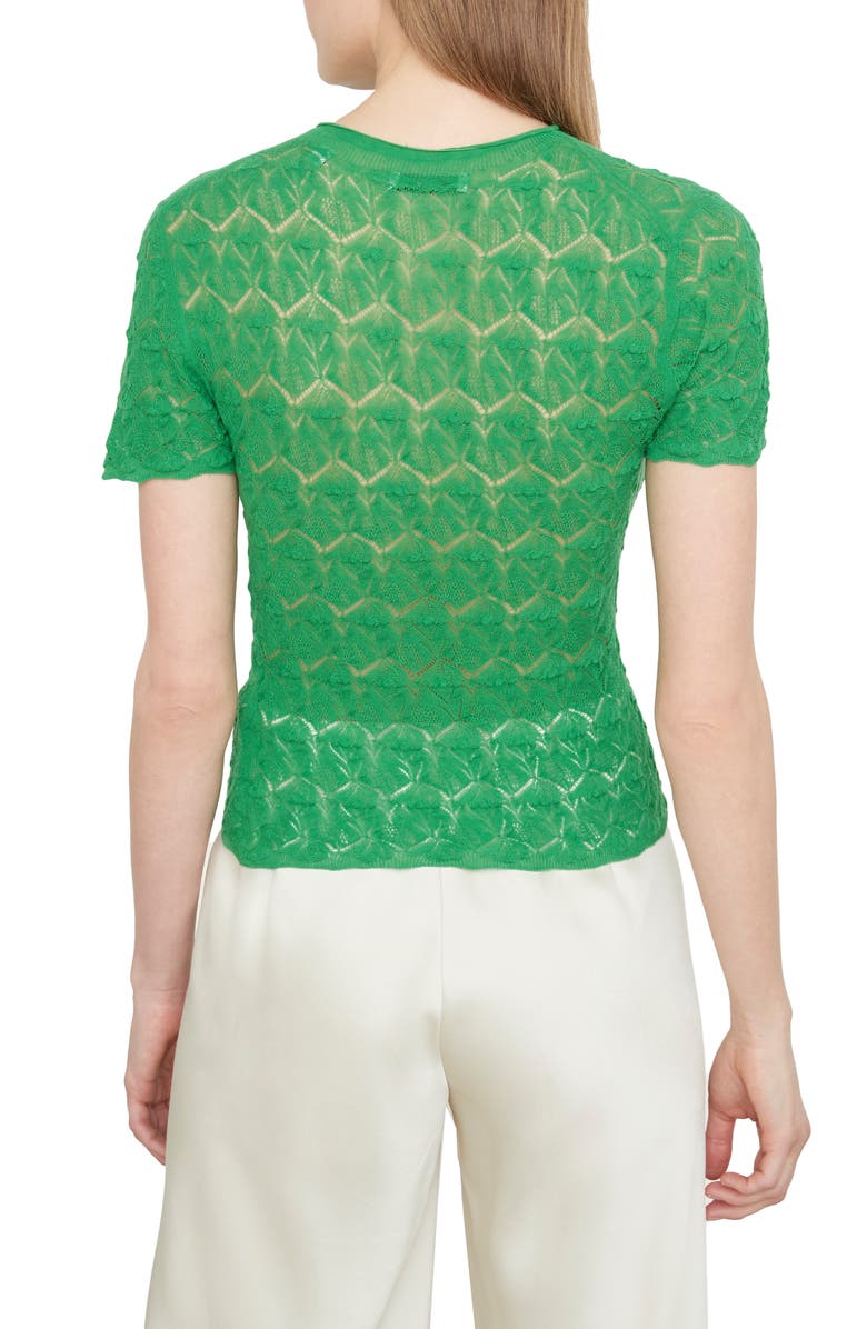 Vince Short Sleeve Cotton Sweater, Alternate, color,