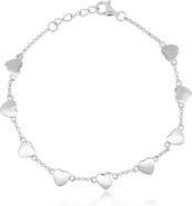 The Lovery Fine Jewelry Heart Station Chain Bracelet