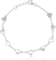The Lovery Fine Jewelry Heart Station Chain Bracelet