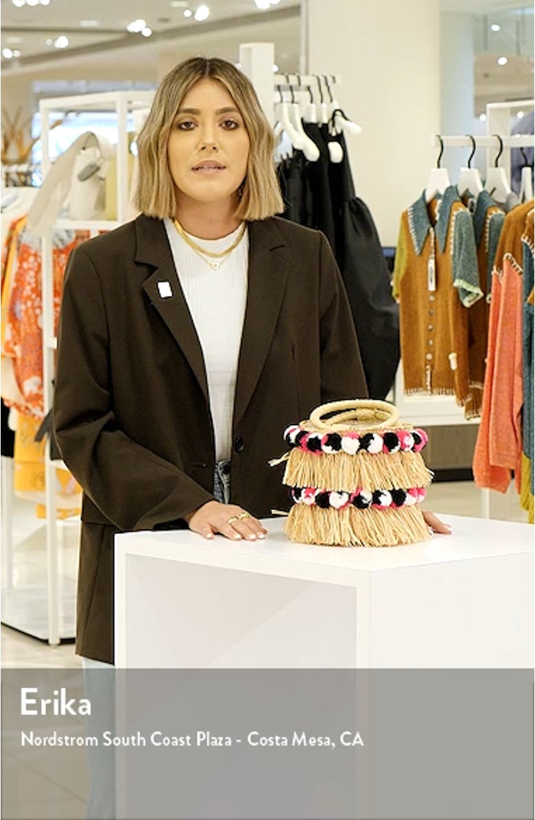 Liv Round Bucket Bag with Bracelet Handles, sales video thumbnail