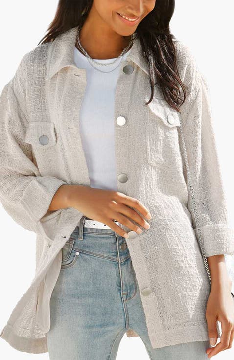 Boucle Shirt Jacket