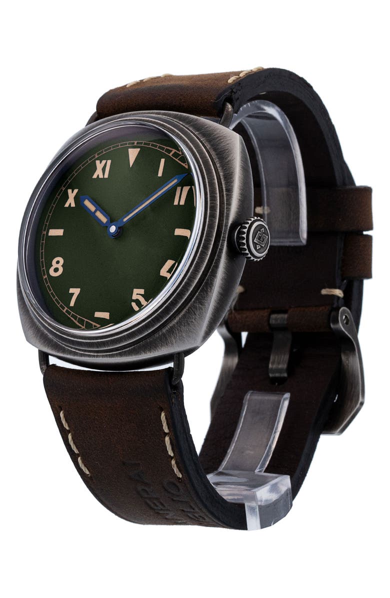 Watchfinder & Co. Panerai Preowned Radiomir California Leather Strap Watch, 45mm, Alternate, color,