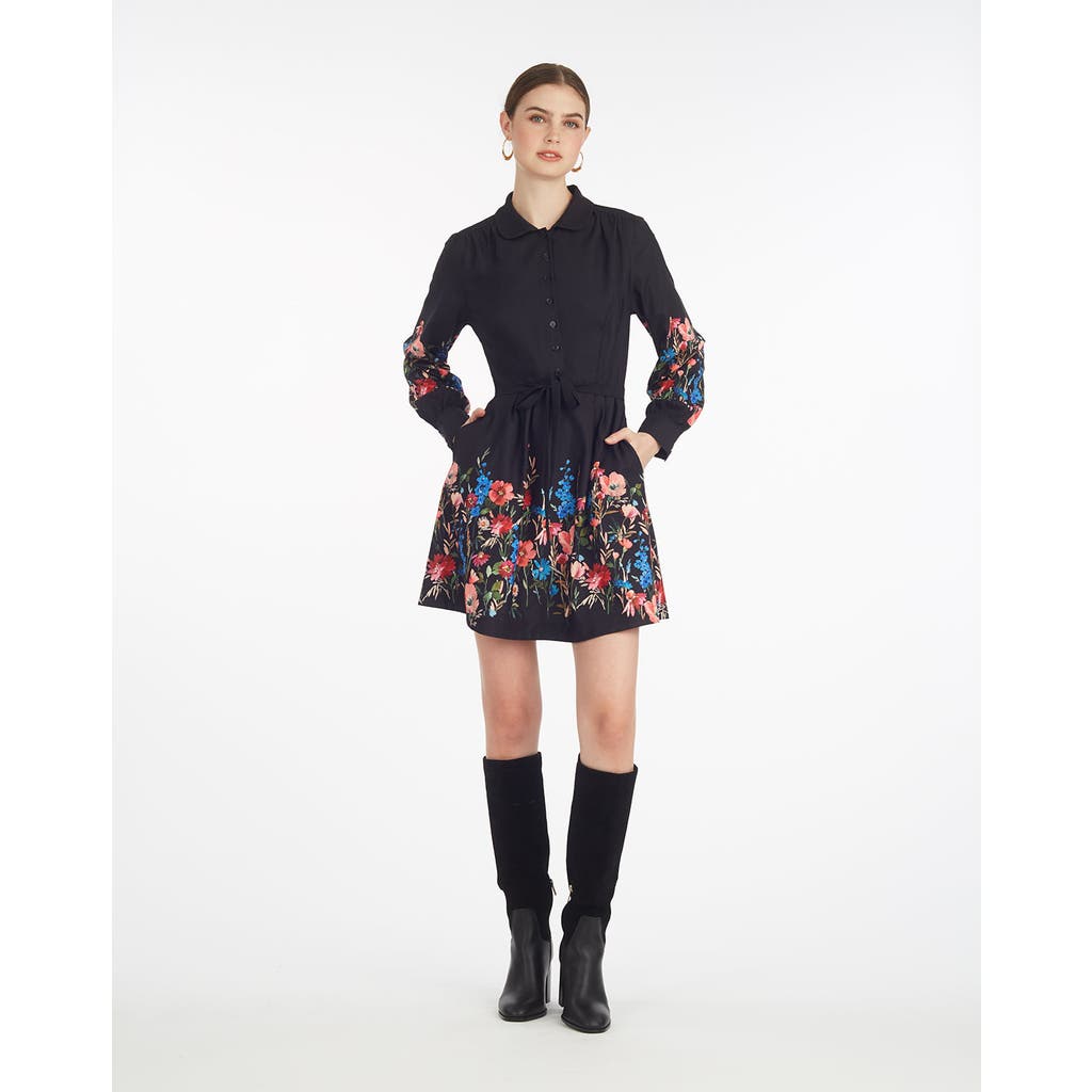 Draper James Ellie Pleated Shirtdress In Multi