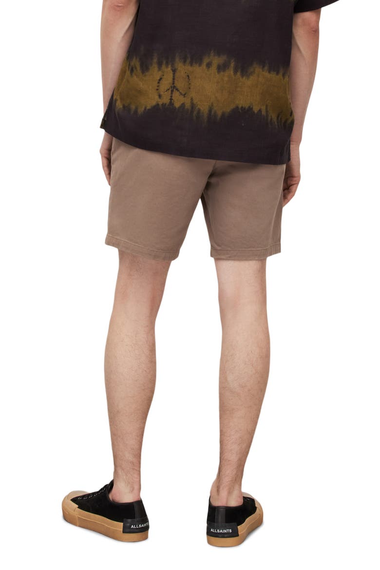 Neiva Flat Front Stretch Twill Shorts, Alternate, color, EARTHY BROWN