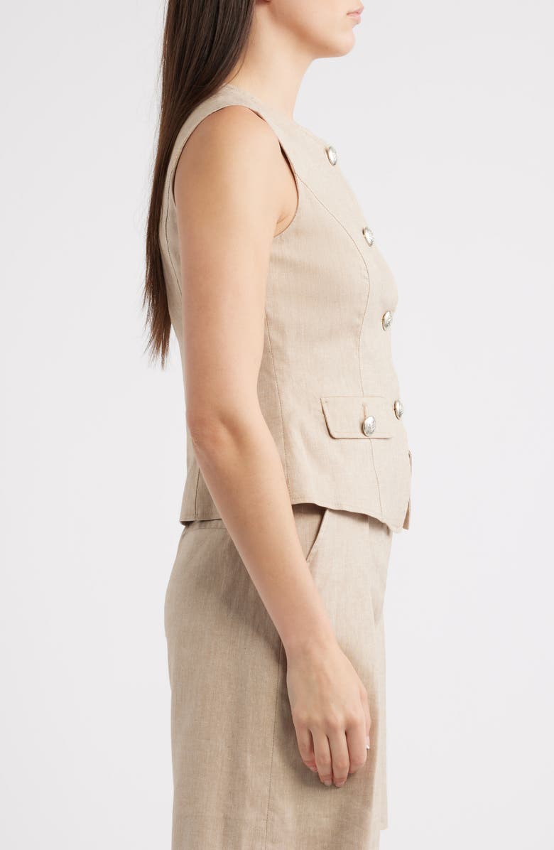 Halogen<sup>®</sup> Crewneck Cutaway Vest, Alternate, color, Pebble