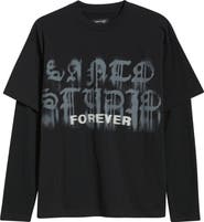 SANTO STUDIO Forever Graphic Layered T-Shirt