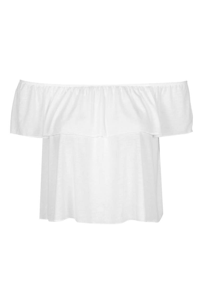 Off the Shoulder Top, Alternate, color, WHITE