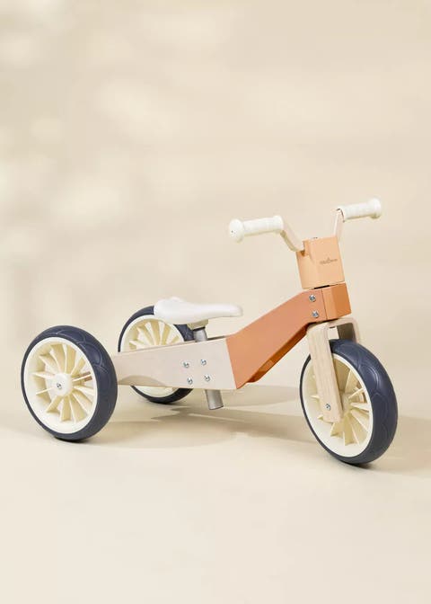 Evolutive Wooden Balance Bike - 3 in 1