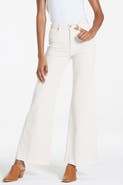 Dear John Fiona High-Rise Raw Hem Wide Leg Jeans