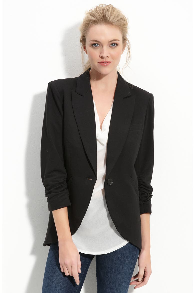 Gibson Knit Riding Jacket, Main, color, BLACK