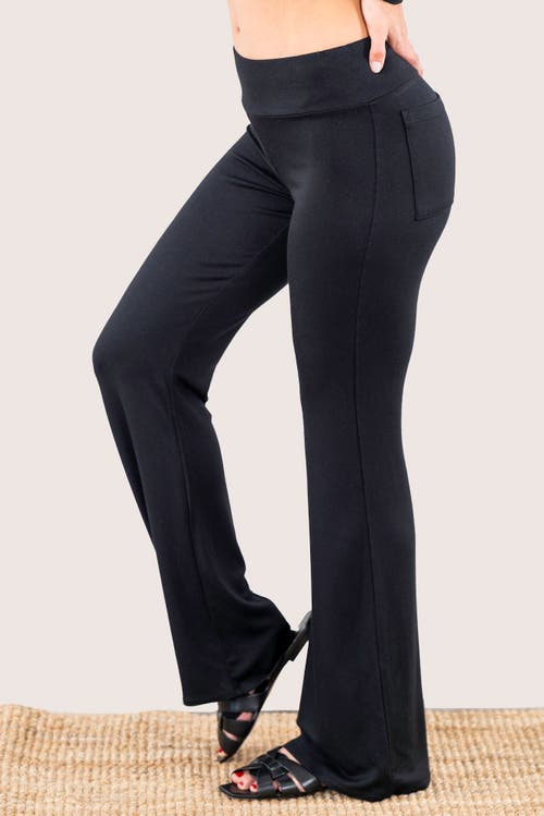 Jjwinks Butt, Seriously Flare Lounge & Sleep Pants With Pockets In Black