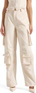Manière De Voir Emilie High Waisted Utility Cargo Pants