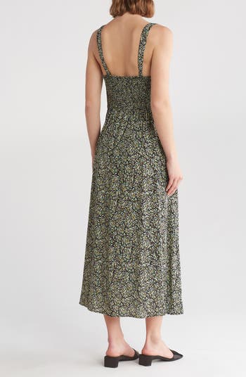 Ditsy Print Maxi Dress