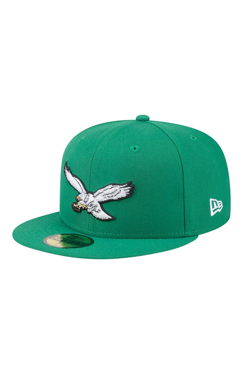 New Era Men's New Era Kelly Green Philadelphia Eagles  Main 59FIFTY Fitted Hat, Main, color, Kelly Green
