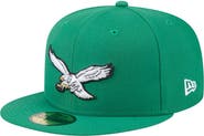 New Era Men's New Era Kelly Green Philadelphia Eagles  Main 59FIFTY Fitted Hat