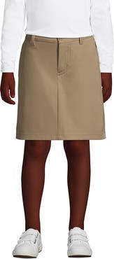 Lands' End School Uniform Girls Active Chino Skort Top of the Knee