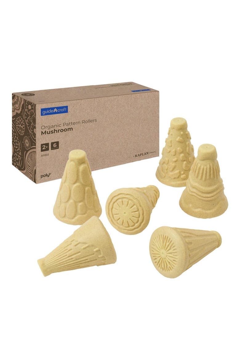Organic Pattern Rollers Mushroom, Main, color, Beige