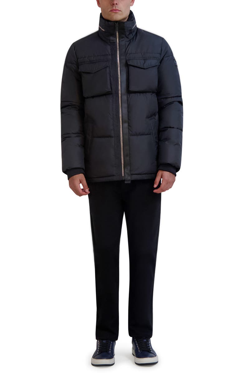 KARL LAGERFELD PARIS Channel Quilted Puffer Jacket, Alternate, color,