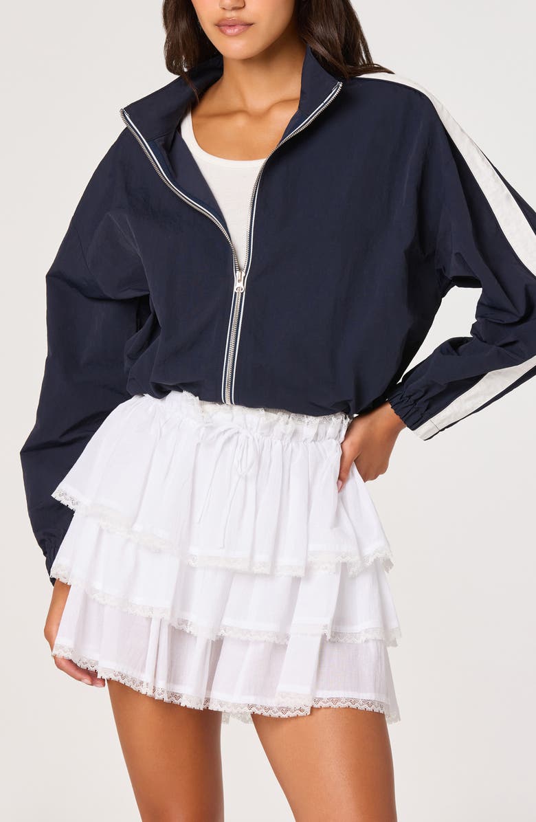 ASTR the Label Teo Track Jacket, Alternate, color, Navy