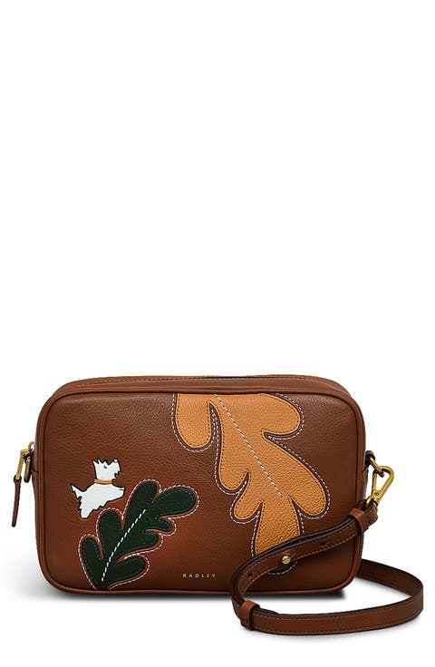 Autumn Editions Small Zip Leather Crossbody Bag