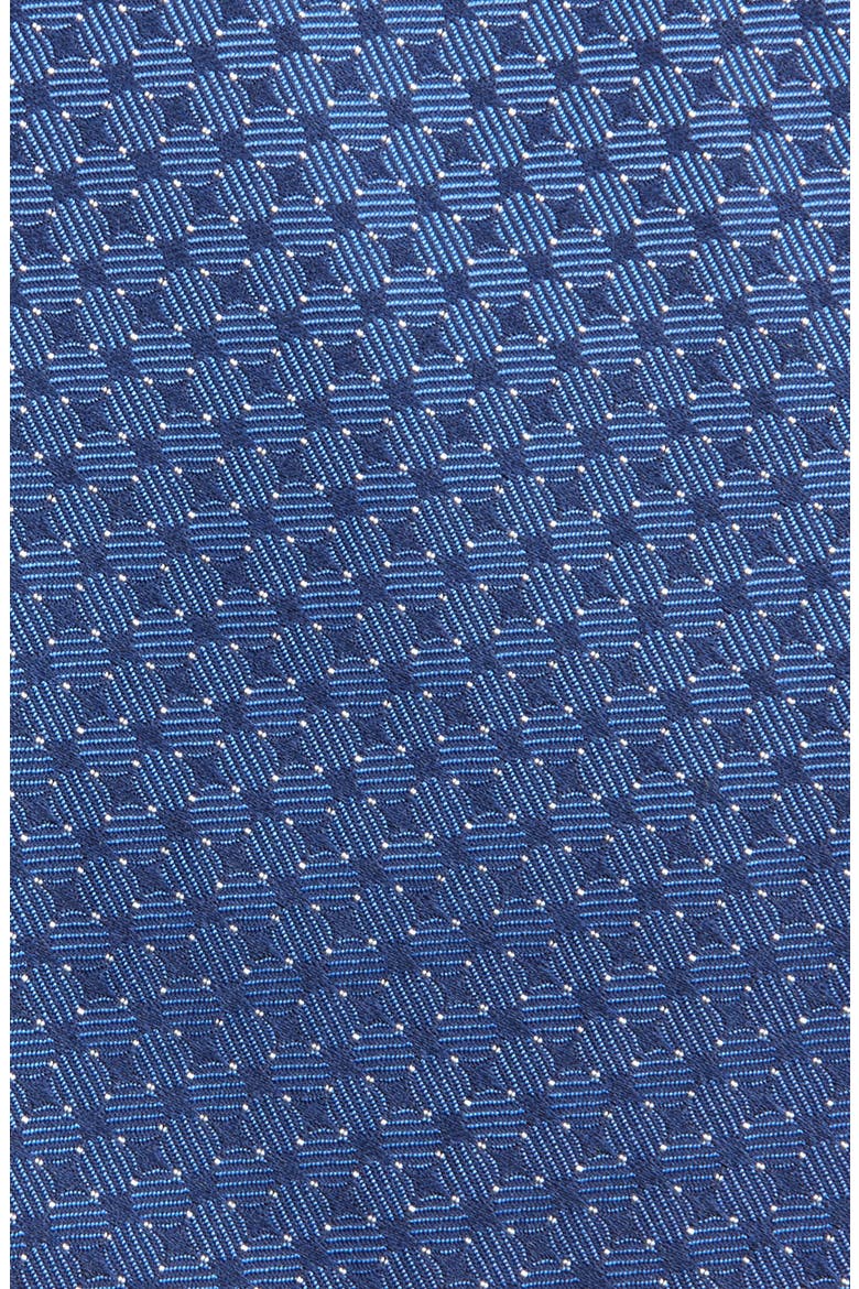 Bond St. Geometric Silk Tie, Alternate, color, BLUE