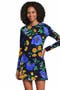  Navy/Exploded Poppy Floral