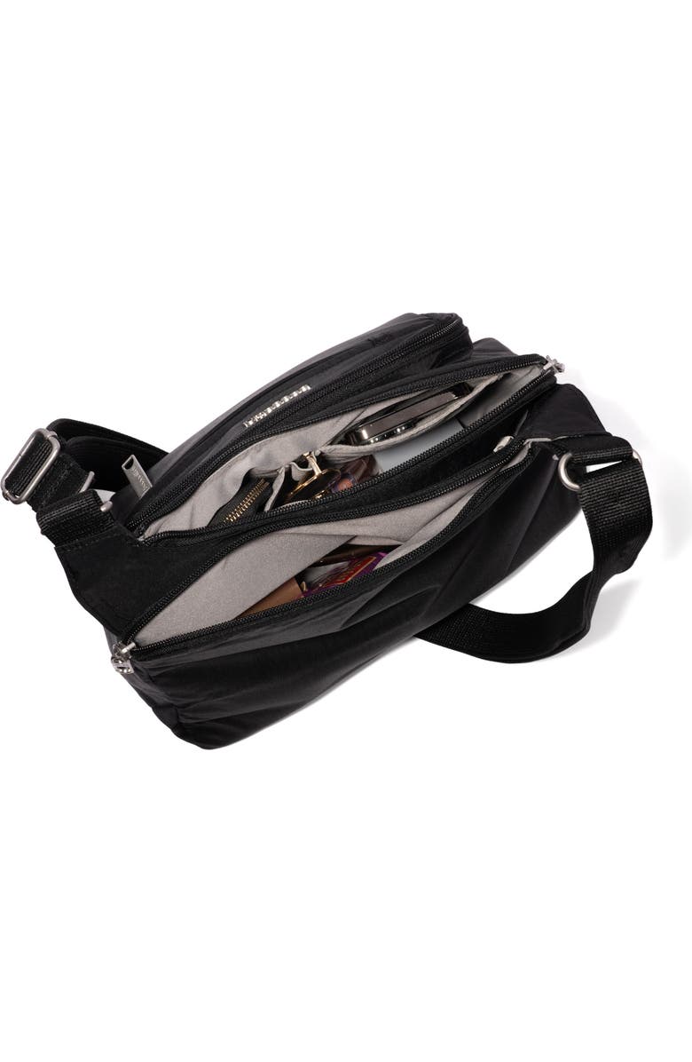 BAGGALLINI Securtex Anti-Theft Crossover Crossbody, Alternate, color, Black