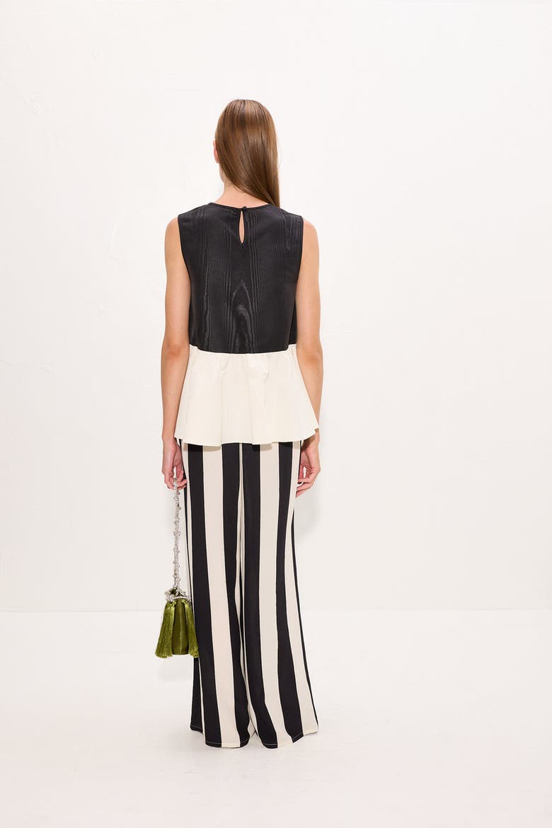 Iris Moire Top, Alternate, color, Black/Bone