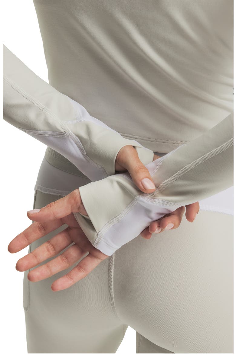 ColdGear Elite Half Zip Performance Pullover, Alternate, color, 110 SUMMIT WHITE