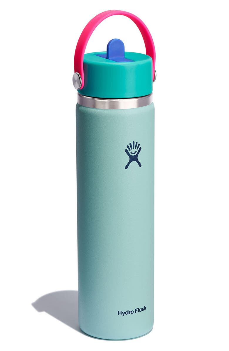 Hydro Flask Remix 24-Ounce Wide Mouth Water Bottle with Flex Straw Cap, Alternate, color, Polar Plunge
