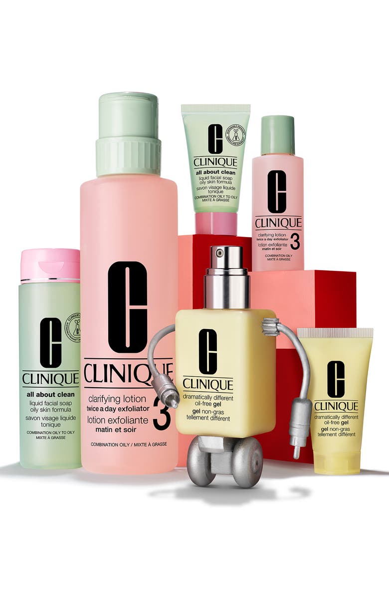 Clinique Great Skin Everywhere Home & Away Set for Combination Oily to Oily Skin, Alternate, color,