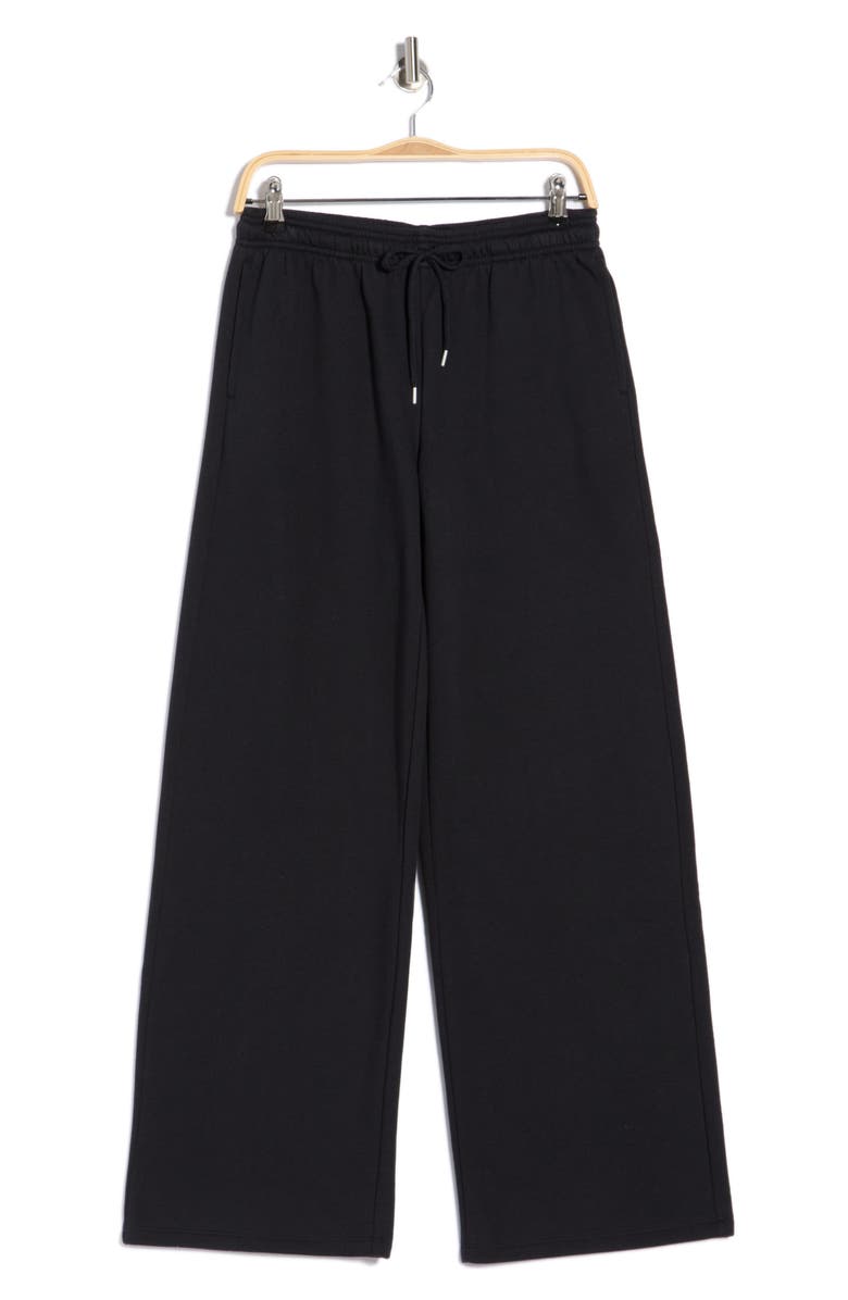 Abound Fleece Wide Leg Pants, Alternate, color, Black