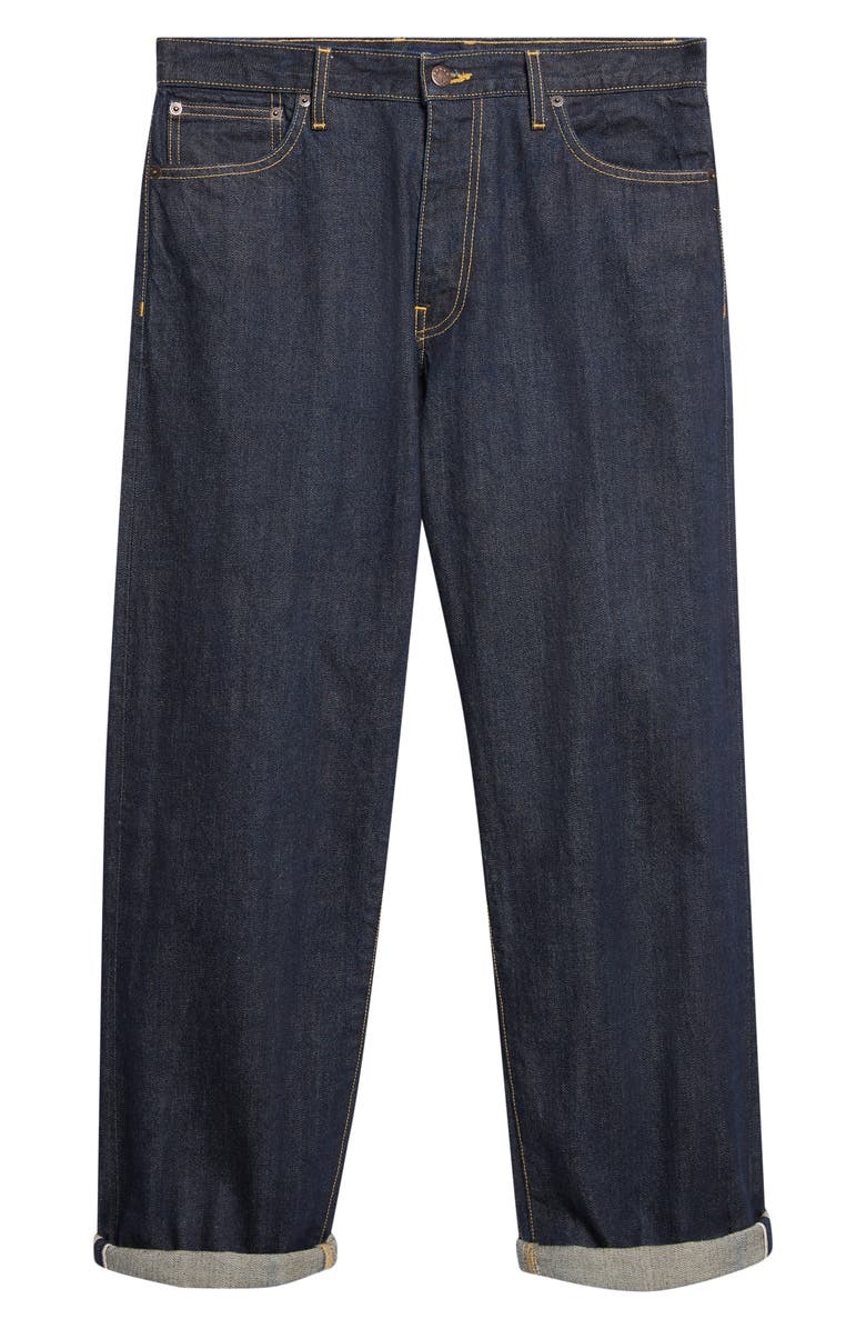 Noah Selvedge Straight Leg Jeans, Alternate, color, Indigo