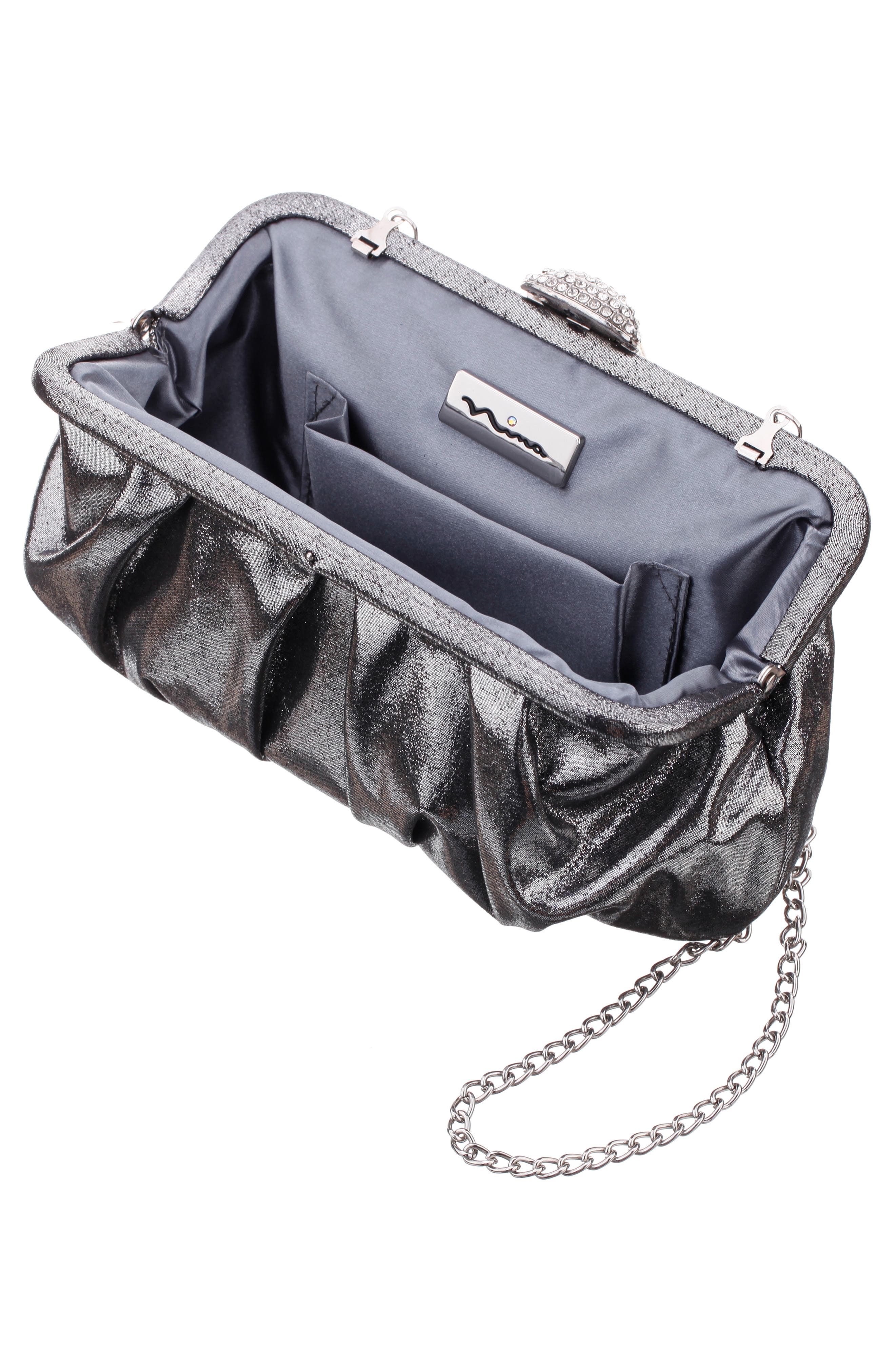 Concord Frame Clutch, Alternate, color, GUNMETAL