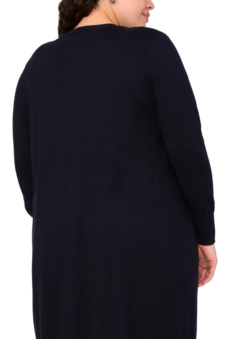Open Front Longline Cardigan, Alternate, color, NAVY DEPTHS