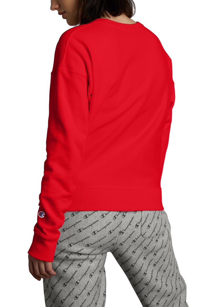 Reverse Weave® Crewneck Sweatshirt, Alternate, color, SCARLET