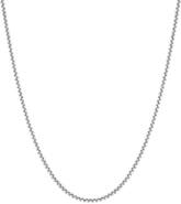A&M Sterling Silver Box Chain Necklace